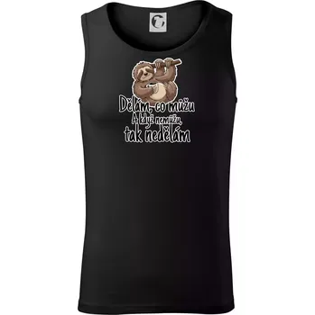 Dělám, co můžu. A když nemůžu, tak nedělám. - Tílko pánské Core - XL ( Černá )