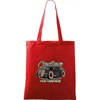 Nákupní taška Legendary old car - Taška bavlněná - 42 x 38 cm ( Červená )