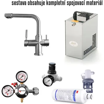 Výrobník sody Výrobník perlivé vody - externí, vod. baterie nerez