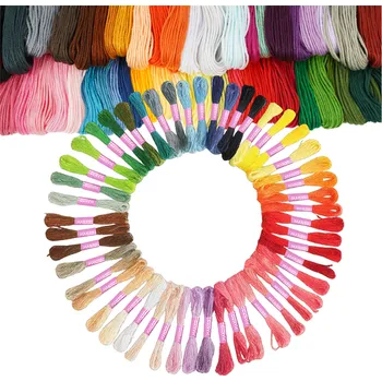 Nit Ruhhy Sada barevných vyšívacích přízí MAALEO 25680 - 50dílný komplet mulin pro ruční vyšívání