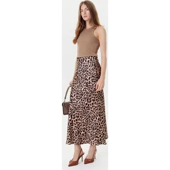 Dámská sukně Guess Midi sukně W5YD55 WF1T2 Hnědá Regular Fit XL