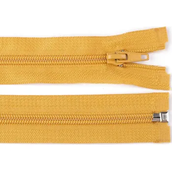 Zip Spirálový zip No 5 délka 70 cm bundový POL, malé, 123 hořčicová