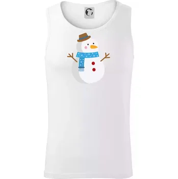 Sněhulák se šálou - Tílko pánské Core - S ( Bílá )