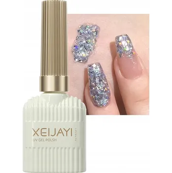 Lak na nehty Gel UV LED Lak na nehty Perleťový Brokátový Soak off 15 ml # 1