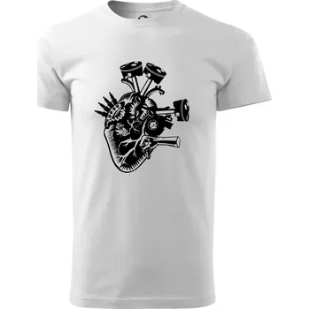 Řidičovo srdce - Triko extra velké (5-8XL) - 8XL ( Bílá )