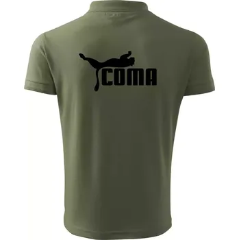 Pánská košile Coma parodie - Polokošile pánská Pique Polo 203 - L ( Khaki )