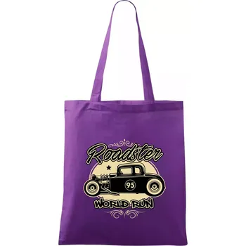 Roadster car - Taška bavlněná - 42 x 38 cm ( Fialová )