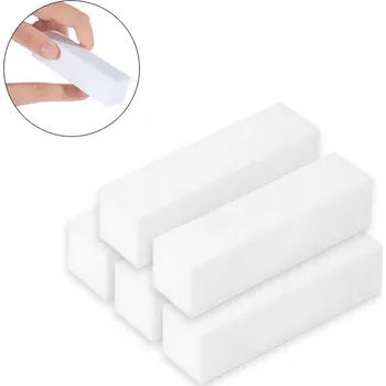 Brusný blok Allepaznokcie 100/100 bílý 5 ks