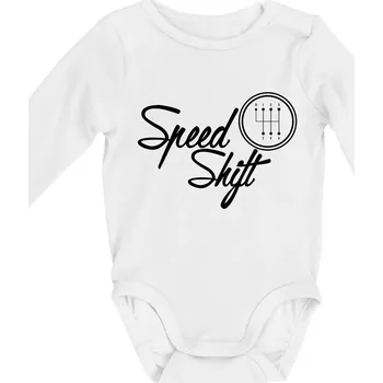 Kojenecký body Speed shift - Body kojenecké s dlouhým rukávem - Dlouhý r. do 3 měs ( Bílá )
