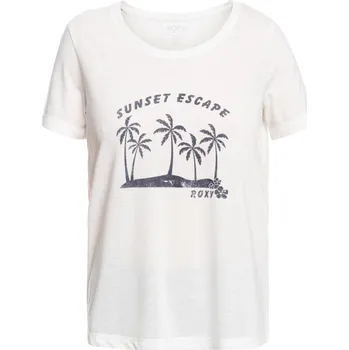 Dámské tričko Dámské Tričko s krátkým rukávem ROXY CHASING THE WAVE ERJZT05666-WBK0 – Bílá XS