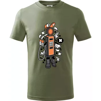 Tankman - Tričko dětské bavlněné - 146 cm/10 let ( Khaki )