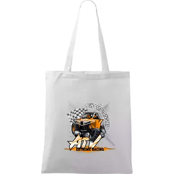 ATV extreme championship - Taška bavlněná - 42 x 38 cm ( Bílá )