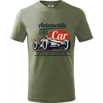 Dětská móda Automobile sports car - Tričko dětské bavlněné - 104-110cm / 3-4 roky ( Khaki )