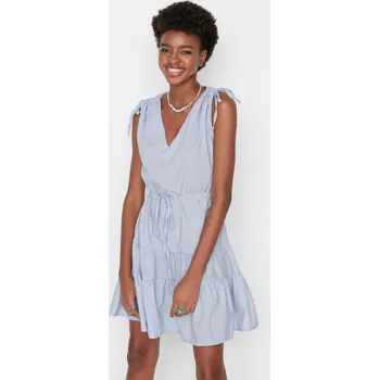 Dámské šaty Dámské šaty Trendyol Striped Trendyol bílá | šedá 1957963