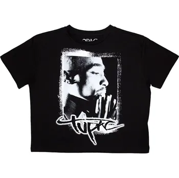 2Pac Spray Photo Black S Dámské Tričko