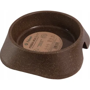 Miska pro psa Jedna plastová miska Fiboo hnědá 700 ml