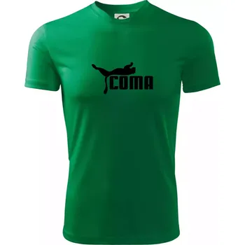 Pánské tričko Coma parodie - Pánské triko Fantasy sportovní (dresovina) - L ( Středně zelená )