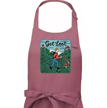 Kuchyňská zástěra Marihuana - Get lost - Pánská zástěra na vaření - Univerzální velikost ( Starorůžová )