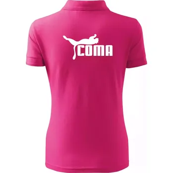 Coma parodie - Polokošile dámská Pique Polo - 2XL ( Purpurová )