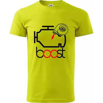 Boost - Klasické pánské triko vyšší gramáže - 3XL ( Limetková )