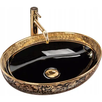 Umyvadlo na desku oválné Rea Margot 52 cm vícebarevné