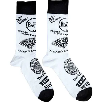 Pánské ponožky The Beatles Ponožky Albums Monochrome White 40-45