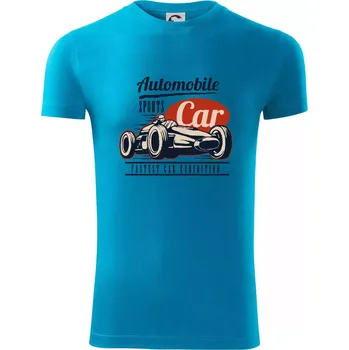 Automobile sports car - Viper FIT - Pánské zůžené tričko - 3XL ( Světlý tyrkys )