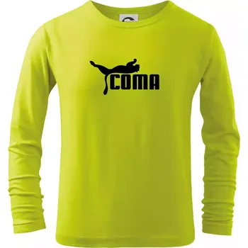 Chlapecké oblečení Coma parodie - Triko dětské Long Sleeve - 158 cm/12 let ( Limetková )