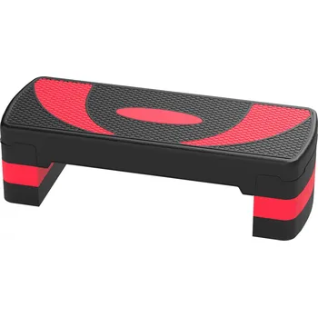 Aerobní stepper s nosností do 150 kg 80 x 31 x 10-20 cm | červený