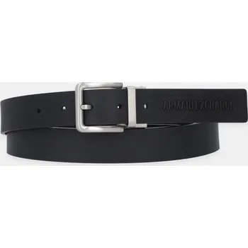 Opasek Kožený pásek Armani Exchange pánský, černá barva, XM001700 AF17392 XM001700.AF17392 99X, vel. ONE SIZE