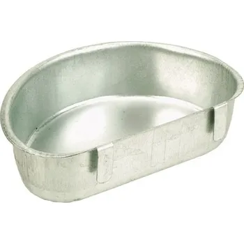 krmítko pro hospodářská zvířata TOPTRADE krmítko pozinkované, závěsné, půlkruhové, pro drůbež, 0,3 l (TOPTRADE krmítko pozinkované, závěsné, půlkruhové, pro drůbež, 0,3 l)