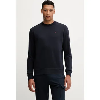 Pánská mikina Mikina Napapijri Balis Crew pánská, tmavomodrá barva, hladká, NP0A4FQW1761 59X, vel. XXL