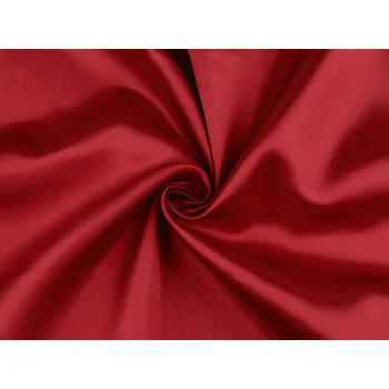 Satén jemně tuhý metráž červená tmavá 1 m