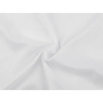 Imitace hedvábí s kovovým leskem bílá 1 m