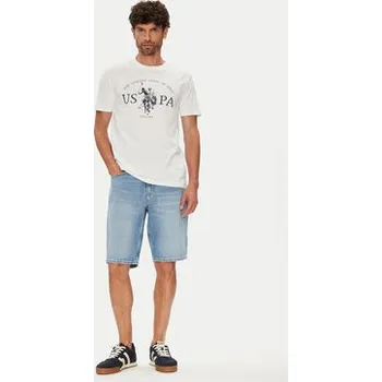Pánské tričko U.S. Polo Assn. T-Shirt MUP4203 Bílá Regular Fit XL