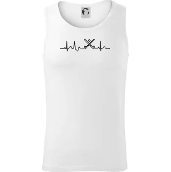 Pozemní hokej ekg - hokejky - Tílko pánské Core - 2XL ( Bílá )