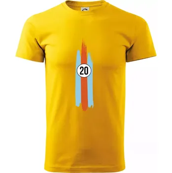 Vintage Race 20 - Triko extra velké (5-8XL) - 8XL ( Žlutá )
