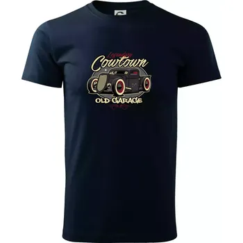 Pánské tričko Legendary old car - Triko extra velké (5-8XL) - 6XL ( Námořní modrá (téměř černá) )