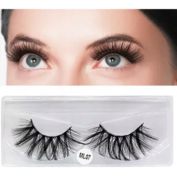 Péče o řasy a obočí Umělé Řasy na Pásku Hedvábné Černé Husté Dlouhé Měkké F07