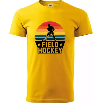 Field hockey vintage kruh - Triko extra velké (5-8XL) - 8XL ( Žlutá )