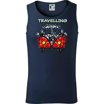 Pánská móda Traveling kreslene auto (lulu_art) - Tílko pánské Core - 2XL ( Námořní modrá (velmi tmavá - téměř černá) )