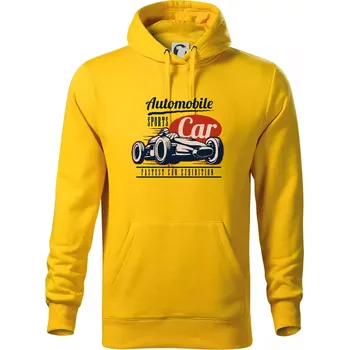 Pánská mikina Automobile sports car - Mikina pánská Cape s kapucí - 3XL ( Žlutá )