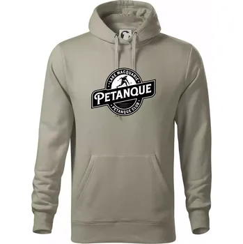 Pánská mikina Petanque club lake - Mikina pánská Cape s kapucí - 5XL ( Light khaki )