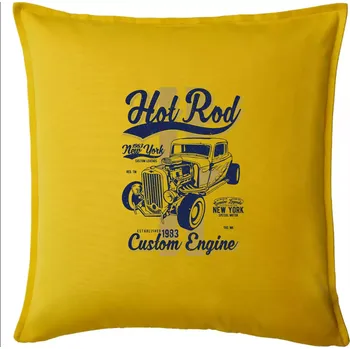 Polštář Hot Rod New York - Polštář 50x50 - 50x50 - Pouze potah ( Žlutá )
