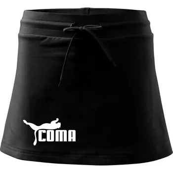 Dámská sukně Coma parodie - Sportovní sukně - two in one - XL ( Černá )