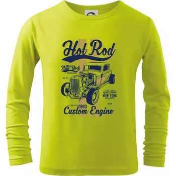 Hot Rod New York - Triko dětské Long Sleeve - 134 cm/8 let ( Limetková )
