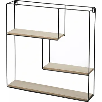 Nábytek Tempo Kondela Polička, přírodní/černá, DESIO TYP 1