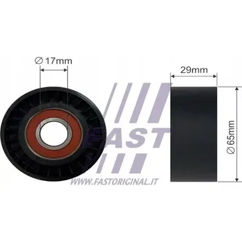 Fast FT44554 Napínací kladka, klínový řemen s drážkami