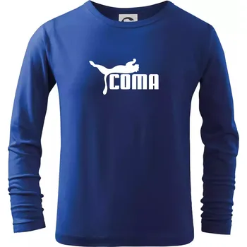 Chlapecké tričko Coma parodie - Triko dětské Long Sleeve - 146 cm/10 let ( Královská modrá )