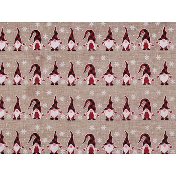 Dekorační metráž imitace juty skřítek režná přírodní 1 m